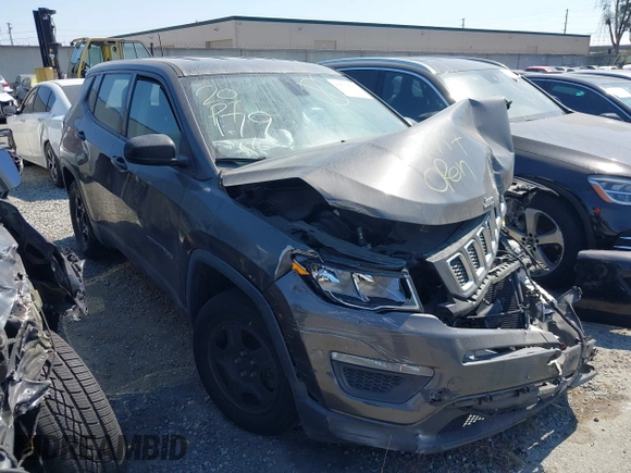2019 Jeep Compass Sport с VIN 3C4NJCAB2KT614851, выставлен на аукционе IAAI как лот 42554192 с пробегом Не указан миль и . История ставок и продаж доступна на DreamBid. Изображение 1.