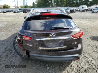 2010 Infiniti FX35 with VIN JN8AS1MW2AM856174, listed as a Copart auction lot 72948694 with 0 mi miles and Salvage Title. Bid and sale history available at carsss.com. Image 6.