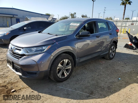2019 Honda CR-V LX with VIN 2HKRW5H38KH418961, listed as a Copart auction lot 50594165 with 81,425 mi miles and Salvage Title. Bid and sale history available at DreamBid. Image 1.