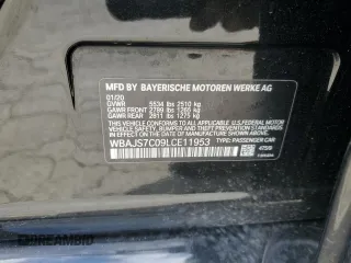 2020 BMW 5 Series M550i xDrive z VIN WBAJS7C09LCE11953, wystawiony jako Copart lot #49773175 z przebiegiem 40 329 mil mil oraz Szkoda całkowita • Salvage title. Historia ofert i sprzedaży dostępna na DreamBid. Obrazek 14.