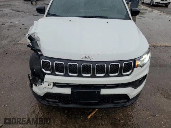 2023 Jeep Compass Latitude with VIN 3C4NJDBN4PT512845, listed as a Copart auction lot 55153135 with 52,410 mi miles and Salvage title. Bid and sale history available at DreamBid. Image 12.