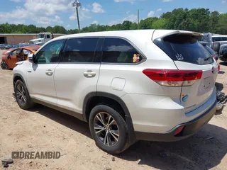 2019 Toyota Highlander Hybrid LE with VIN 5TDBGRFH6KS070611, listed as a IAAI auction lot 42301946 with 78,323 mi miles and . Bid and sale history available at DreamBid. Image 3.