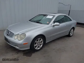 2004 Mercedes-Benz CLK-Class 3.2L with VIN WDBTJ65J34F097968, listed as a IAAI auction lot 41862477 with 187,619 mi miles. Bid and sale history available at carsss.com. Image 17.