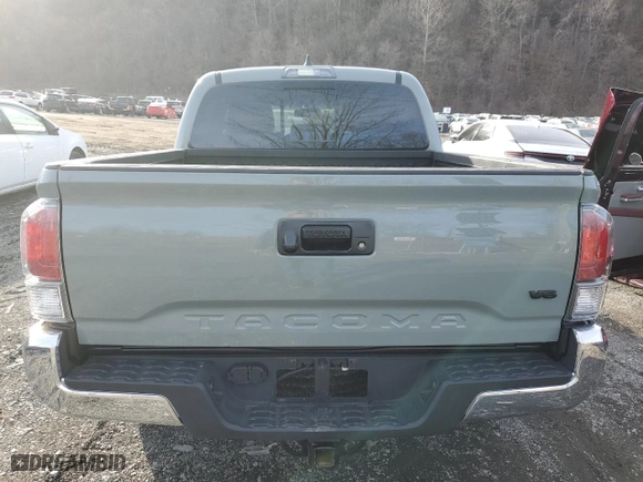 2023 Toyota Tacoma 4WD SR with VIN 3TMCZ5AN4PM542025, listed as a Copart auction lot 47593435 with 0 mi miles and Salvage Title. Bid and sale history available at carsss.com. Image 6.