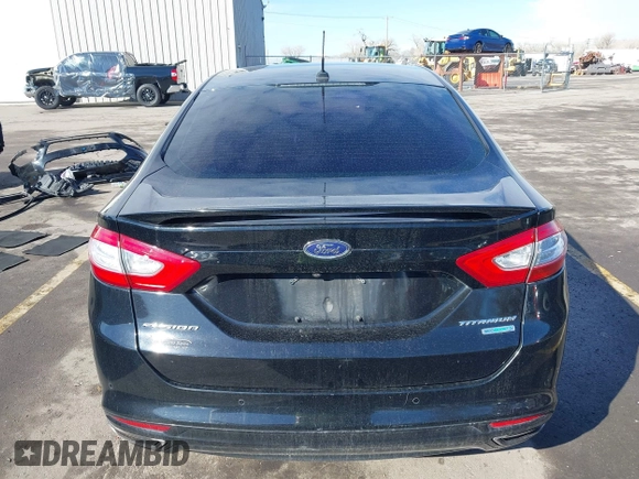 2016 Ford Fusion Titanium with VIN 3FA6P0K9XGR152837, listed as a IAAI auction lot 41647436 with 196,700 mi miles. Bid and sale history available at carsss.com. Image 16.