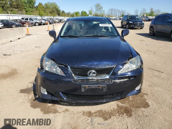 2008 Lexus IS 250 with VIN JTHCK262385019893, listed as a Copart auction lot 55444735 with 118,791 mi miles and Salvage title. Bid and sale history available at DreamBid. Image 5.