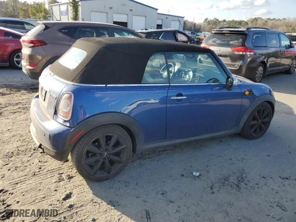 2012 MINI Cooper Convertible with VIN WMWZN3C54CT134060, listed as a Copart auction lot 43740175 with 71,818 mi miles and Salvage Title. Bid and sale history available at carsss.com. Image 3.