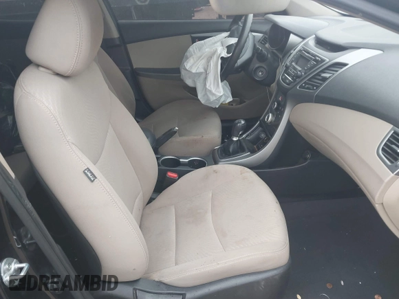 2016 Hyundai Elantra SE with VIN 5NPDH4AE5GH688876, listed as a IAAI auction lot 41545604 with 141,138 mi miles. Bid and sale history available at carsss.com. Image 5.
