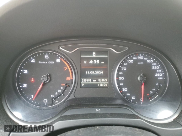 2015 Audi S3 2.0T Prestige with VIN WAUFFRFF5F1125973, listed as a Copart auction lot 70810834 with 189,901 mi miles and Salvage Title. Bid and sale history available at carsss.com. Image 9.