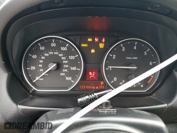 2011 BMW 1 Series 128i with VIN WBAUN1C59BVH82496, listed as a Copart auction lot 83407084 with 123,160 mi miles and Salvage Title. Bid and sale history available at carsss.com. Image 9.