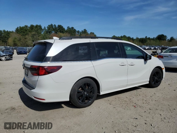 2023 Honda Odyssey Sport z VIN 5FNRL6H70PB026578, wystawiony jako Copart lot #55474055 z przebiegiem 14 113 mil mil oraz Szkoda całkowita • Salvage title. Historia ofert i sprzedaży dostępna na DreamBid. Obrazek 3.