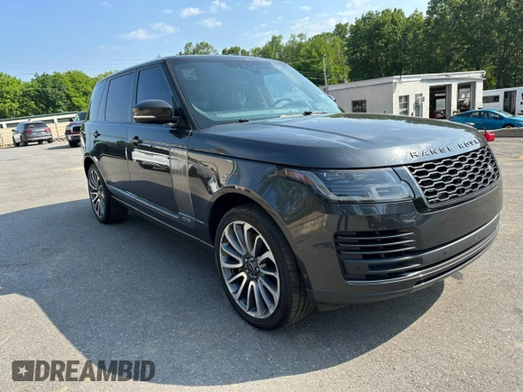 2019 Land Rover Range Rover with VIN SALGS5RE9KA528226, listed as a Copart auction lot 60043915 with 98,488 mi miles and Clean title. Bid and sale history available at DreamBid. Image 4.