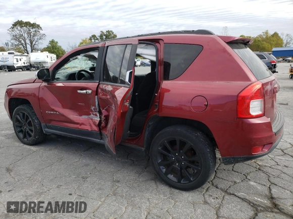 2012 Jeep Compass Latitude with VIN 1C4NJCEB7CD678529, listed as a Copart auction lot 76044044 with 167,218 mi miles and Salvage Title. Bid and sale history available at carsss.com. Image 2.