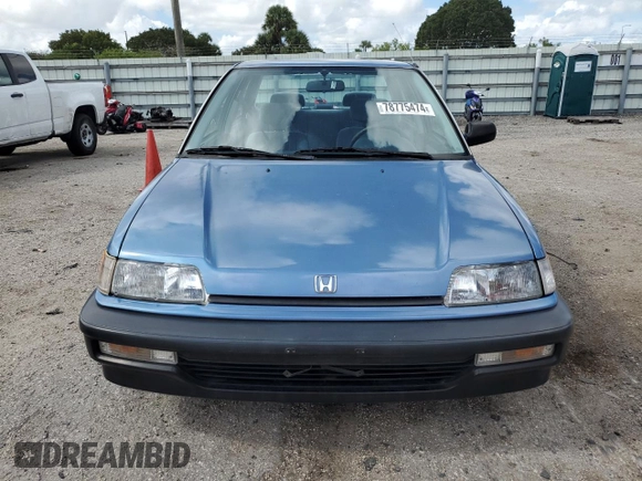 1991 Honda Civic z VIN 1HGED364XML052697, wystawiony jako Copart lot #78775474 z przebiegiem 650 755 mil mil oraz Szkoda całkowita • Salvage title. Historia ofert i sprzedaży dostępna na DreamBid. Obrazek 5.