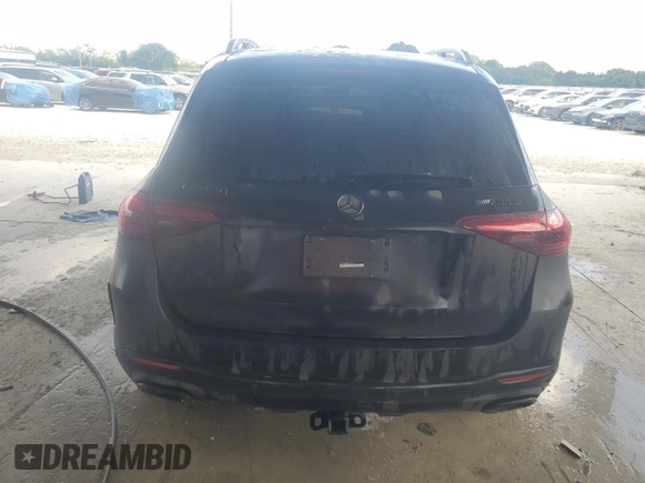 2024 Mercedes-Benz GLE 450 with VIN 4JGFB5KB8RB122828, listed as a Copart auction lot 84754404 with 9,329 mi miles and Salvage title. Bid and sale history available at DreamBid. Image 6.