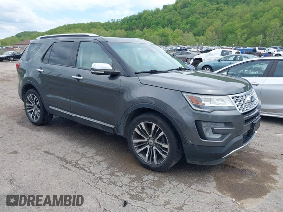 2016 Ford Explorer Platinum z VIN 1FM5K8HT8GGD34030, wystawiony jako IAAI lot #42134884 z przebiegiem 108 723 mil mil oraz . Historia ofert i sprzedaży dostępna na DreamBid. Obrazek 1.