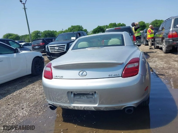 2008 Lexus SC 430 with VIN JTHFN45YX89017962, listed as a IAAI auction lot 41927985 with NaN miles. Bid and sale history available at carsss.com. Image 16.