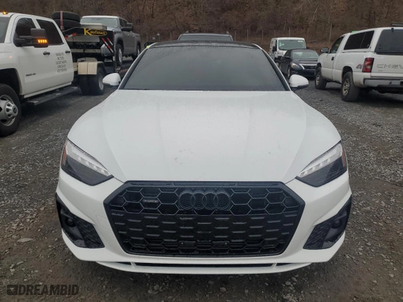2024 Audi A5 Sportback S line Premium with VIN WAUDACF52RA077797, listed as a Copart auction lot 50206795 with 6,576 mi miles and Salvage Title. Bid and sale history available at carsss.com. Image 5.