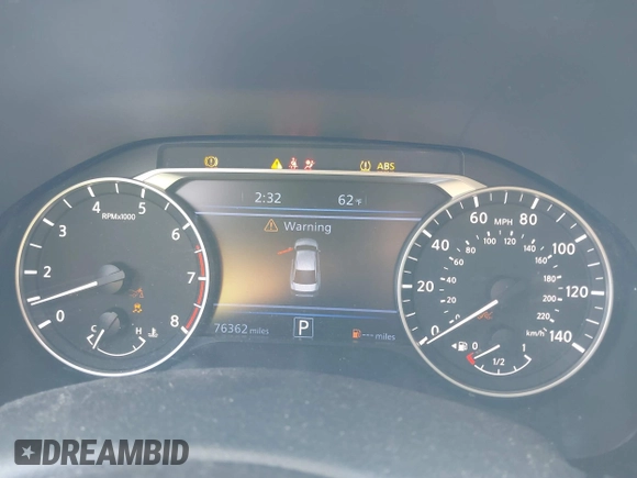 2019 Nissan Altima SL with VIN 1N4BL4EV1KC229547, listed as a IAAI auction lot 41810562 with 76,362 mi miles and . Bid and sale history available at DreamBid. Image 6.