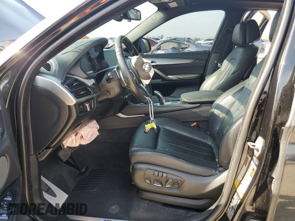 2015 BMW X6 xDrive35i with VIN 5UXKU2C58F0F94895, listed as a Copart auction lot 57175633 with 81,198 mi miles. Bid and sale history available at carsss.com. Image 7.