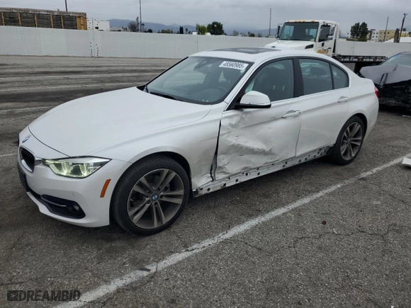 2018 BMW 3 Series 330i with VIN WBA8B9G5XJNV00221, listed as a Copart auction lot 48560985 with NaN miles and Salvage Title. Bid and sale history available at carsss.com. Image 1.