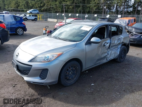 2013 Mazda 3 i Touring with VIN JM1BL1LP2D1756136, listed as a IAAI auction lot 41766011 with 147,523 mi miles and . Bid and sale history available at carsss.com. Image 2.