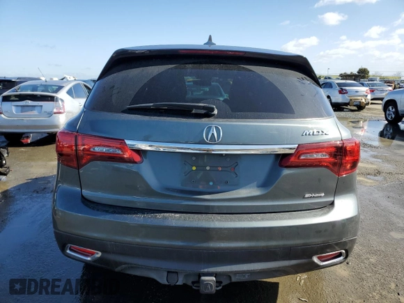 2015 Acura MDX Technology z VIN 5FRYD4H44FB011842, wystawiony jako Copart lot #45143275 z przebiegiem 165 525 mil mil oraz Szkoda całkowita • Salvage title. Historia ofert i sprzedaży dostępna na DreamBid. Obrazek 6.