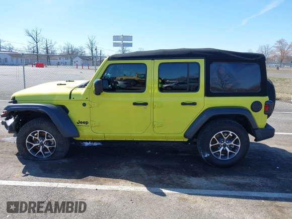 2024 Jeep Wrangler Willys with VIN 1C4PJXDN8RW111092, listed as a IAAI auction lot 41812607 with 34,873 mi miles. Bid and sale history available at carsss.com. Image 14.