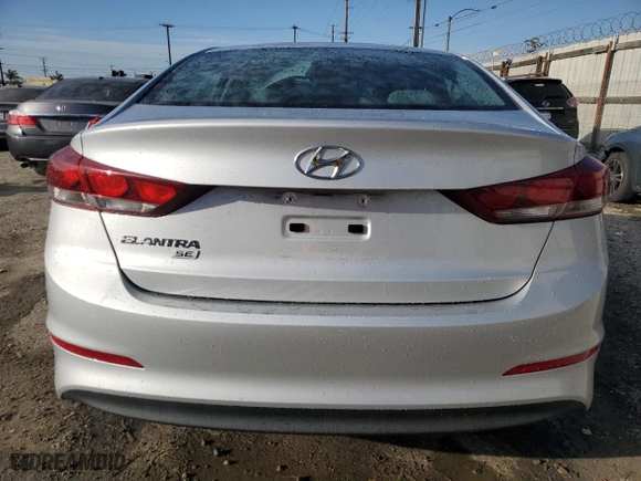 2018 Hyundai Elantra SE with VIN KMHD74LF6JU574127, listed as a Copart auction lot 46001895 with 27,119 mi miles and Salvage Title. Bid and sale history available at carsss.com. Image 6.