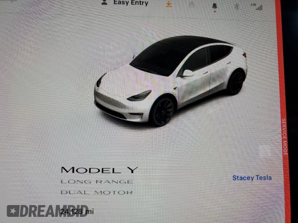 2021 Tesla Model Y Long Range z VIN 5YJYGDEE2MF243858, wystawiony jako Copart lot #58043055 z przebiegiem 24 128 mil mil oraz Szkoda całkowita • Salvage title. Historia ofert i sprzedaży dostępna na DreamBid. Obrazek 9.