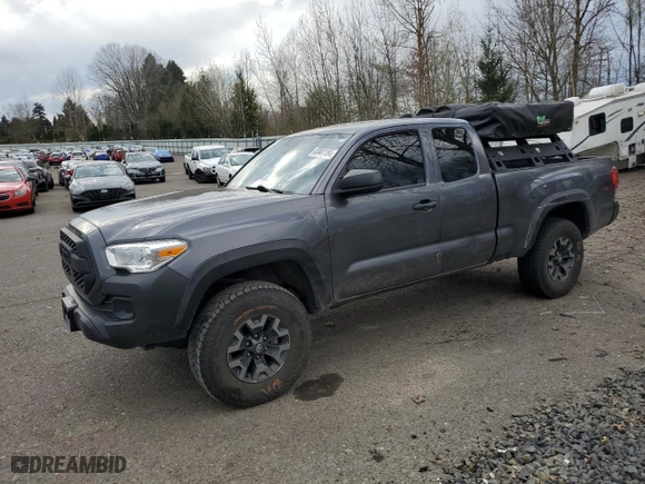2021 Toyota Tacoma 4WD SR with VIN 3TYSX5EN6MT008083, listed as a Copart auction lot 83401194 with 49,724 mi miles and Salvage Title. Bid and sale history available at carsss.com. Image 1.