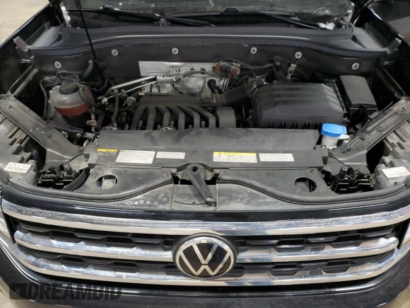 2021 Volkswagen Atlas SE with VIN 1V2HR2CA1MC538427, listed as a Copart auction lot 45491485 with 65,573 mi miles and Salvage title. Bid and sale history available at DreamBid. Image 12.