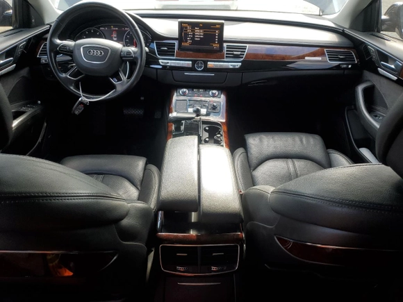 2012 Audi A8 L with VIN WAURVAFD2CN017735, listed as a Copart auction lot 42399705 with 96,662 mi miles and Salvage Title. Bid and sale history available at carsss.com. Image 8.