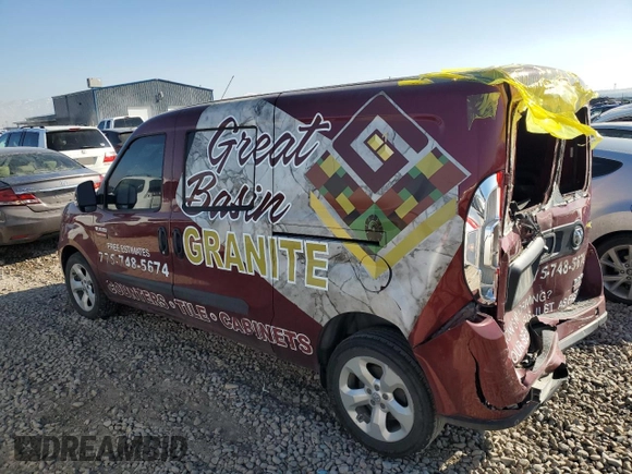 2018 Ram ProMaster City Cargo Van Tradesman SLT with VIN ZFBERFBB9J6H72692, listed as a Copart auction lot 42428545 with 59,305 mi miles and Salvage Title. Bid and sale history available at carsss.com. Image 2.