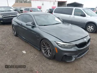 2018 BMW M4 with VIN WBS4Y9C53JAG66640, listed as a IAAI auction lot 41617652 with 80,273 mi miles. Bid and sale history available at carsss.com. Image 1.