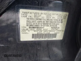 2011 Nissan Sentra 2.0 with VIN 3N1AB6AP4BL685447, listed as a IAAI auction lot 41329868 with 133,400 mi miles and . Bid and sale history available at DreamBid. Image 9.