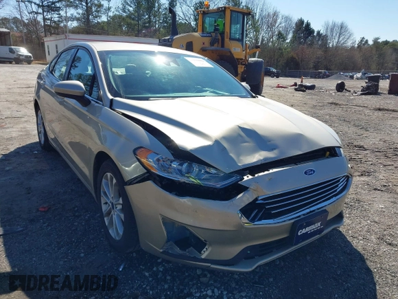 2019 Ford Fusion SE with VIN 3FA6P0HD1KR267041, listed as a IAAI auction lot 41591062 with 29,047 mi miles. Bid and sale history available at carsss.com. Image 6.
