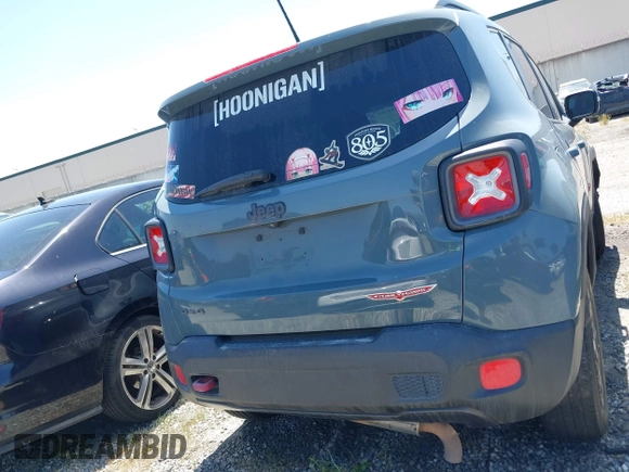 2017 Jeep Renegade Deserthawk with VIN ZACCJBCB1HPG12779, listed as a IAAI auction lot 41294595 with 92,316 mi miles and . Bid and sale history available at DreamBid. Image 16.