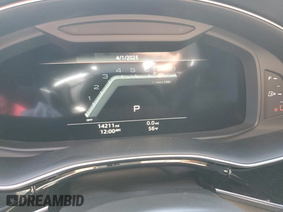 2024 Audi SQ8 Premium Plus with VIN WA1AWBF17RD008918, listed as a Copart auction lot 51642285 with 14,211 mi miles and Salvage Title. Bid and sale history available at DreamBid. Image 9.