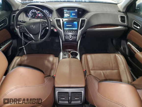 2018 Acura TLX w/Advance Pkg with VIN 19UUB3F73JA002016, listed as a Copart auction lot 71093174 with 52,334 mi miles and Salvage Title. Bid and sale history available at carsss.com. Image 8.
