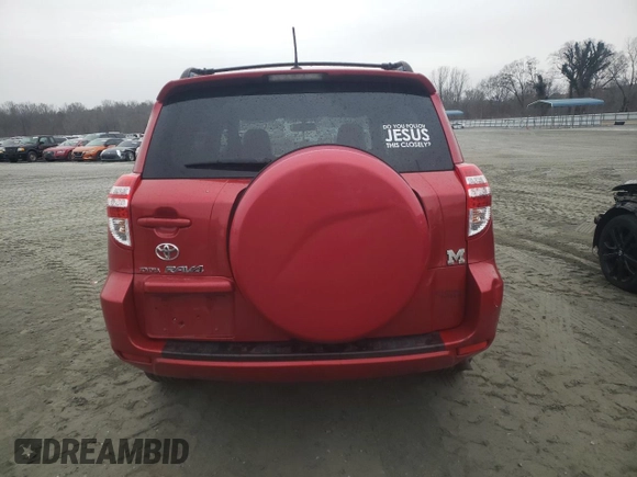 2010 Toyota RAV4 with VIN JTMZF4DV9A5023736, listed as a Copart auction lot 44595515 with 136,810 mi miles and Salvage Title. Bid and sale history available at carsss.com. Image 6.