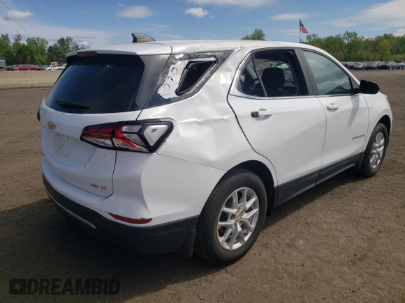 2023 Chevrolet Equinox LT with VIN 3GNAXUEG9PS113663, listed as a Copart auction lot 56012365 with 8,623 mi miles and Salvage title. Bid and sale history available at DreamBid. Image 3.