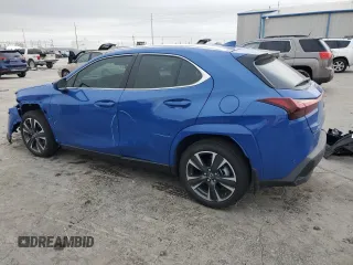 2025 Lexus UX with VIN JTHUCJDH7S2004454, listed as a Copart auction lot 84698594 with 9,684 mi miles and Salvage Title. Bid and sale history available at carsss.com. Image 2.