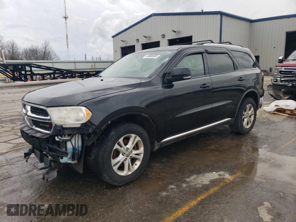 2012 Dodge Durango Crew with VIN 1C4RDJDG3CC158683, listed as a Copart auction lot 49988005 with 172,748 mi miles and Salvage Title. Bid and sale history available at DreamBid. Image 1.