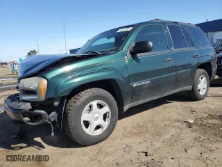 2002 Chevrolet TrailBlazer LS with VIN 1GNDT13S722508458, listed as a Copart auction lot 51221705 with 155,818 mi miles and Salvage Title. Bid and sale history available at carsss.com. Image 1.