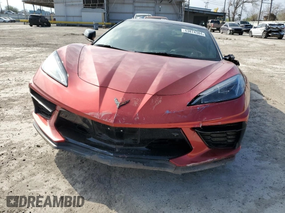 2021 Chevrolet Corvette 3LT with VIN 1G1YC3D45M5114571, listed as a Copart auction lot 43874384 with 0 mi miles. Bid and sale history available at carsss.com. Image 5.