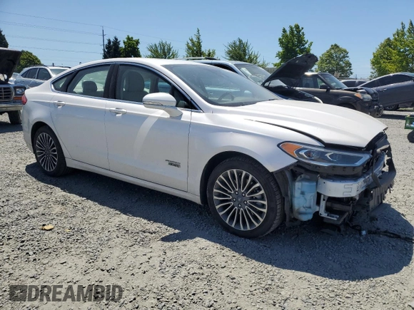 2017 Ford Fusion Titanium with VIN 3FA6P0SU6HR414181, listed as a Copart auction lot 59240095 with 57,224 mi miles and Salvage title. Bid and sale history available at DreamBid. Image 4.