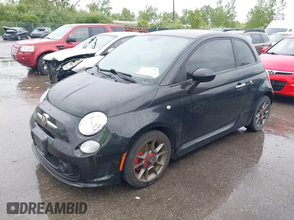 2012 FIAT 500 Abarth with VIN 3C3CFFFH9CT360049, listed as a IAAI auction lot 42319565 with 163,888 mi miles and . Bid and sale history available at DreamBid. Image 2.