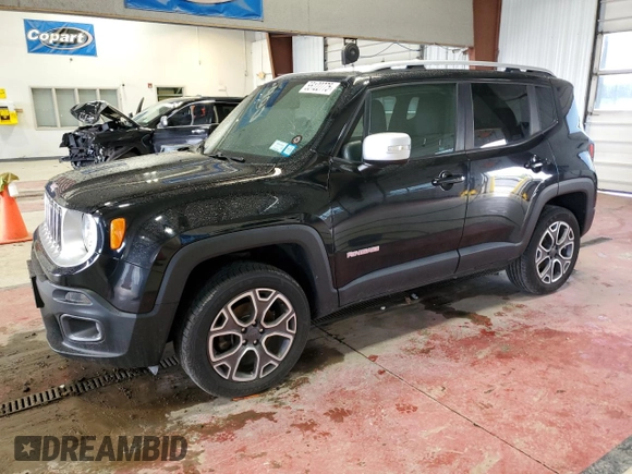 2018 Jeep Renegade Limited z VIN ZACCJBDB5JPH55299, wystawiony jako Copart lot #55122775 z przebiegiem Nie podano mil oraz Szkoda całkowita • Salvage title. Historia ofert i sprzedaży dostępna na DreamBid. Obrazek 1.
