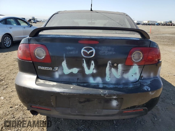 2006 Mazda Mazda3 i with VIN JM1BK12G561541017, listed as a Copart auction lot 74117774 with Not Provided miles and Salvage Title. Bid and sale history available at carsss.com. Image 6.
